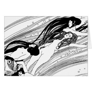 Gustav Klimt - Fish Blood Surreal Japanese Art