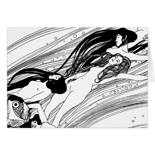 Gustav Klimt - Fish Blood Surreal Japanese Art (Front Horizontal)