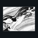 Gustav Klimt - Fish Blood Surreal Japanese Art Postcard<br><div class="desc">Gustav Klimt - Fish Blood Surreal black and white image shows four women with long flowing hair swimming with a fish in an underwater ocean of ethereal dream state movement. Unlike similar stores, Art Lover's Cafe features classic, high resolution works of art that have been carefully restored, colour-balanced & retouched...</div>