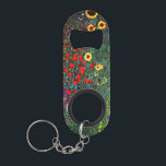 Gustav Klimt Flower Garden<br><div class="desc">Keychain Bottle Opener featuring Gustav Klimt’s oil painting Farm Garden with Sunflowers (1907). A beautiful garden of sunflowers and exquisite blue,  red,  purple,  pink,  and white flowers. A great gift for fans of Art Nouveau and Austrian art.</div>