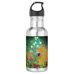 Gustav Klimt Flower Garden 532 Ml Water Bottle