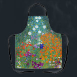 Gustav Klimt Flower Garden Apron<br><div class="desc">A cottage or farmhouse flower garden as painted by Gustav Klimt.</div>