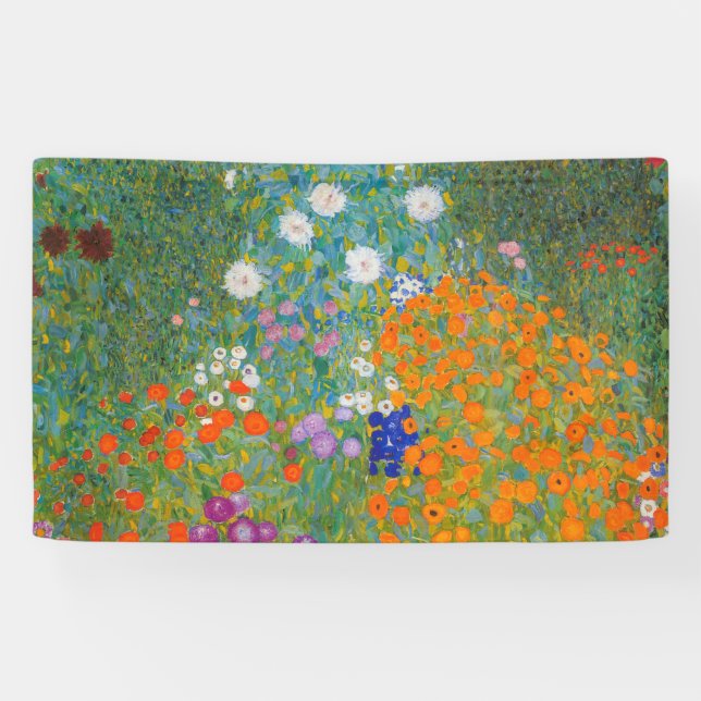 Gustav Klimt - Flower Garden Banner (Horizontal)