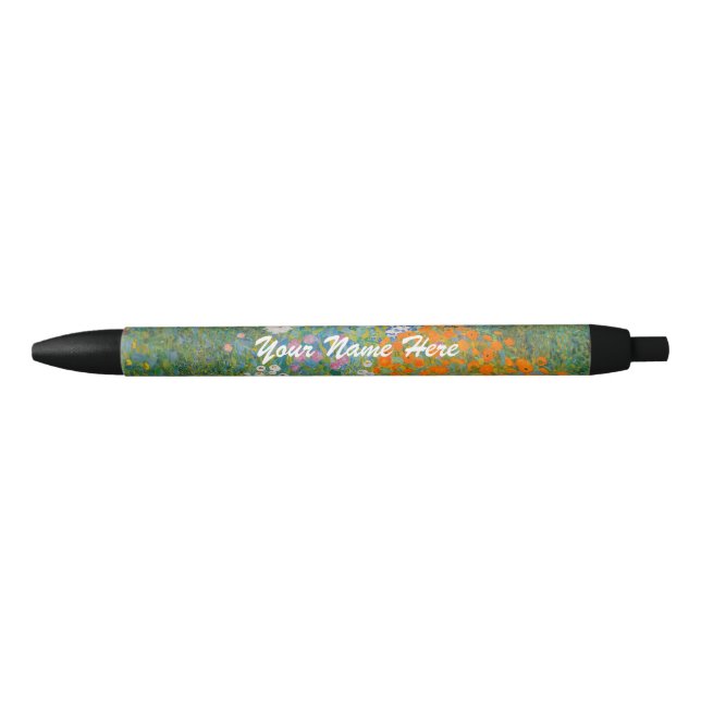 Gustav Klimt - Flower Garden Black Ink Pen (Front)