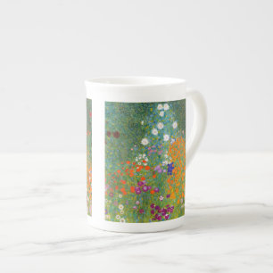 Gustav Klimt: Flower Garden Bone China Mug