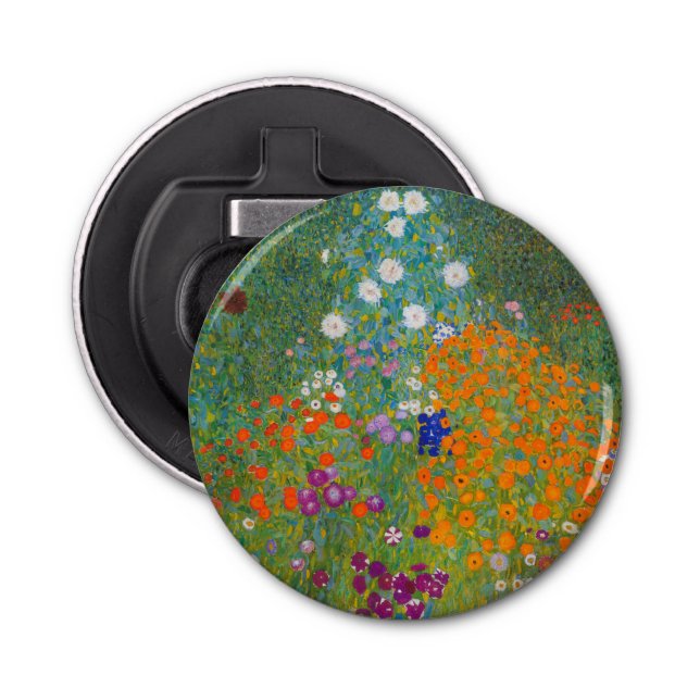 Gustav Klimt - Flower Garden Bottle Opener (Front)