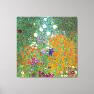 Gustav Klimt: Flower Garden Canvas Print
