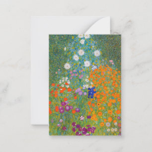 Gustav Klimt - Flower Garden Card