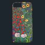 Gustav Klimt Flower Garden iPhone 8/7 Case<br><div class="desc">iPhone Case featuring Gustav Klimt’s oil painting Farm Garden with Sunflowers (1907). A beautiful garden of sunflowers and exquisite blue,  red,  purple,  pink,  and white flowers. A great gift for fans of Art Nouveau and Austrian art.</div>