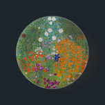 Gustav Klimt Flower Garden Cottage Nature 6 Cm Round Badge<br><div class="desc">A beautiful garden painting - this is a classic painting by Gustav Klimt,  called Cottage Garden,  or Bauergarten,  1907,  which is a close up of a flower garden,  a colorful floral painting.</div>