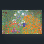 Gustav Klimt Flower Garden Cottage Nature Banner<br><div class="desc">A beautiful garden painting - this is a classic painting by Gustav Klimt,  called Cottage Garden,  or Bauergarten,  1907,  which is a close up of a flower garden,  a colourful floral painting.</div>