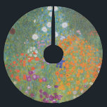 Gustav Klimt Flower Garden Cottage Nature Brushed Polyester Tree Skirt<br><div class="desc">A beautiful garden painting - this is a classic painting by Gustav Klimt,  called Cottage Garden,  or Bauergarten,  1907,  which is a close up of a flower garden,  a colourful floral painting.</div>