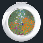 Gustav Klimt Flower Garden Cottage Nature Compact Mirror<br><div class="desc">A beautiful garden painting - this is a classic painting by Gustav Klimt,  called Cottage Garden,  or Bauergarten,  1907,  which is a close up of a flower garden,  a colourful floral painting.</div>