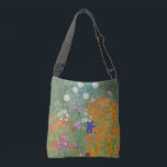 Gustav Klimt Flower Garden Cottage Nature Crossbody Bag<br><div class="desc">A beautiful garden painting - this is a classic painting by Gustav Klimt,  called Cottage Garden,  or Bauergarten,  1907,  which is a close up of a flower garden,  a colourful floral painting.</div>