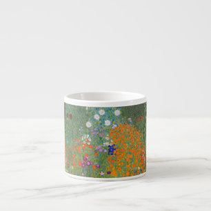 Gustav Klimt Flower Garden Cottage Nature Espresso Cup