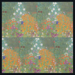Gustav Klimt Flower Garden Cottage Nature Fabric<br><div class="desc">A beautiful garden painting - this is a classic painting by Gustav Klimt,  called Cottage Garden,  or Bauergarten,  1907,  which is a close up of a flower garden,  a colourful floral painting.</div>