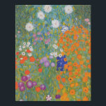 Gustav Klimt Flower Garden Cottage Nature Faux Canvas Print<br><div class="desc">A beautiful garden painting - this is a classic painting by Gustav Klimt,  called Cottage Garden,  or Bauergarten,  1907,  which is a close up of a flower garden,  a colourful floral painting.</div>