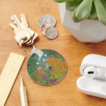 Gustav Klimt Flower Garden Cottage Nature Key Ring<br><div class="desc">A beautiful garden painting - this is a classic painting by Gustav Klimt,  called Cottage Garden,  or Bauergarten,  1907,  which is a close up of a flower garden,  a colorful floral painting.</div>