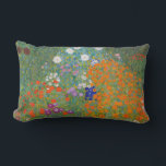 Gustav Klimt Flower Garden Cottage Nature Lumbar Cushion<br><div class="desc">A beautiful garden painting - this is a classic painting by Gustav Klimt,  called Cottage Garden,  or Bauergarten,  1907,  which is a close up of a flower garden,  a colourful floral painting.</div>