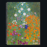 Gustav Klimt Flower Garden Cottage Nature Notebook<br><div class="desc">A beautiful garden painting - this is a classic painting by Gustav Klimt,  called Cottage Garden,  or Bauergarten,  1907,  which is a close up of a flower garden,  a colourful floral painting.</div>