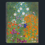 Gustav Klimt Flower Garden Cottage Nature Notebook<br><div class="desc">A beautiful garden painting - this is a classic painting by Gustav Klimt,  called Cottage Garden,  or Bauergarten,  1907,  which is a close up of a flower garden,  a colourful floral painting.</div>