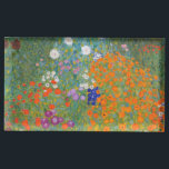 Gustav Klimt Flower Garden Cottage Nature Place Card Holder<br><div class="desc">A beautiful garden painting - this is a classic painting by Gustav Klimt,  called Cottage Garden,  or Bauergarten,  1907,  which is a close up of a flower garden,  a colourful floral painting.</div>