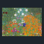 Gustav Klimt Flower Garden Cottage Nature Poster<br><div class="desc">A beautiful garden painting - this is a classic painting by Gustav Klimt,  called Cottage Garden,  or Bauergarten,  1907,  which is a close up of a flower garden,  a colorful floral painting.</div>