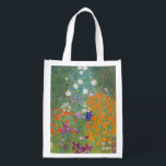Gustav Klimt Flower Garden Cottage Nature Reusable Grocery Bag<br><div class="desc">A beautiful garden painting - this is a classic painting by Gustav Klimt,  called Cottage Garden,  or Bauergarten,  1907,  which is a close up of a flower garden,  a colourful floral painting.</div>