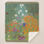 Gustav Klimt Flower Garden Cottage Nature Sherpa Blanket<br><div class="desc">A beautiful garden painting - this is a classic painting by Gustav Klimt,  called Cottage Garden,  or Bauergarten,  1907,  which is a close up of a flower garden,  a colourful floral painting.</div>