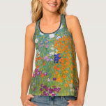 Gustav Klimt Flower Garden Cottage Nature Tank Top<br><div class="desc">A beautiful garden painting - this is a classic painting by Gustav Klimt,  called Cottage Garden,  or Bauergarten,  1907,  which is a close up of a flower garden,  a colourful floral painting.</div>