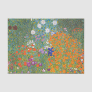 Gustav Klimt Flower Garden Cottage Nature Tissue Paper