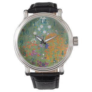 Gustav Klimt Flower Garden Cottage Nature Watch
