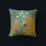 Gustav Klimt - Flower Garden Cushion<br><div class="desc">Flower Garden - Gustav Klimt in 1905-1907</div>