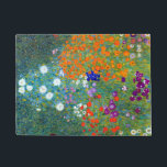 Gustav Klimt Flower Garden Doormat<br><div class="desc">A cottage or farmhouse flower garden as painted by Gustav Klimt.</div>