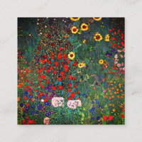 Gustav Klimt Flower Garden