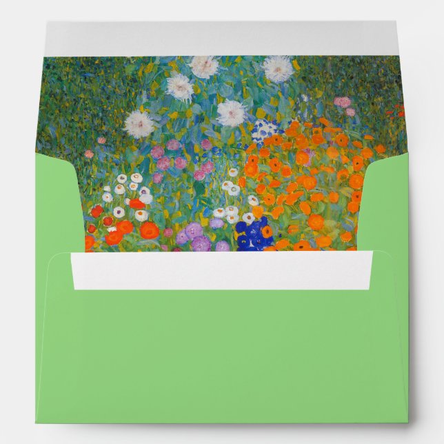 Gustav Klimt - Flower Garden Envelope (Back (Bottom))