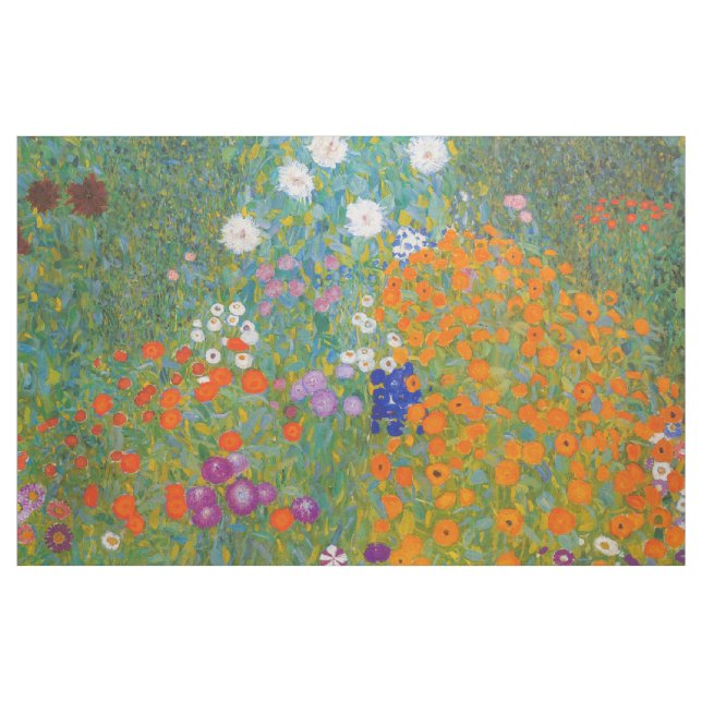 Gustav Klimt - Flower Garden Fabric (Yard)