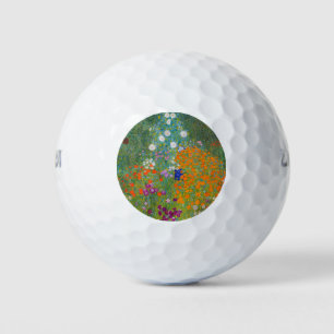 Gustav Klimt - Flower Garden Golf Balls