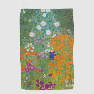Gustav Klimt - Flower Garden Golf Towel
