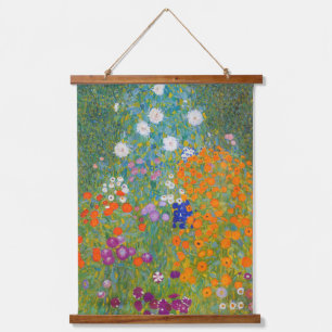 Gustav Klimt - Flower Garden Hanging Tapestry