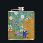 Gustav Klimt - Flower Garden Hip Flask<br><div class="desc">Flower Garden - Gustav Klimt in 1905-1907</div>