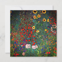 Gustav Klimt Flower Garden