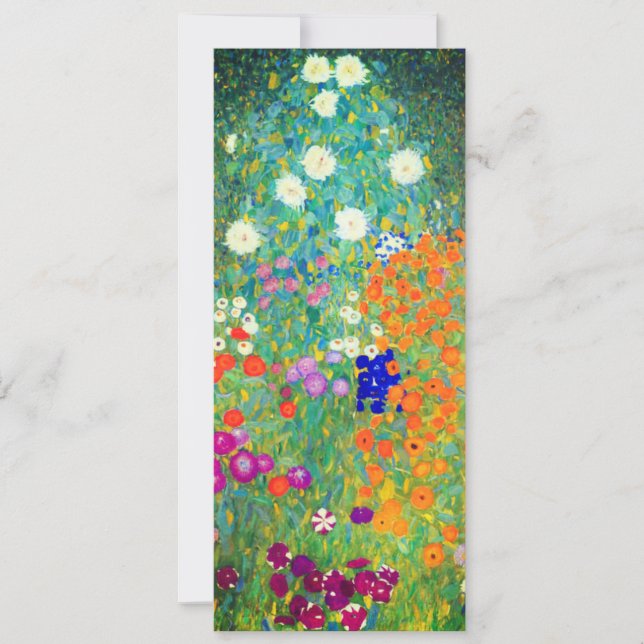 Gustav Klimt Flower Garden Invitation (Front)