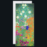 Gustav Klimt Flower Garden Invitation<br><div class="desc">Card featuring Gustav Klimt’s oil painting Flower Garden (1906). A beautiful garden of purple,  red,  white,  blue,  and orange flowers. A great gift for fans of Art Nouveau and Austrian art.</div>