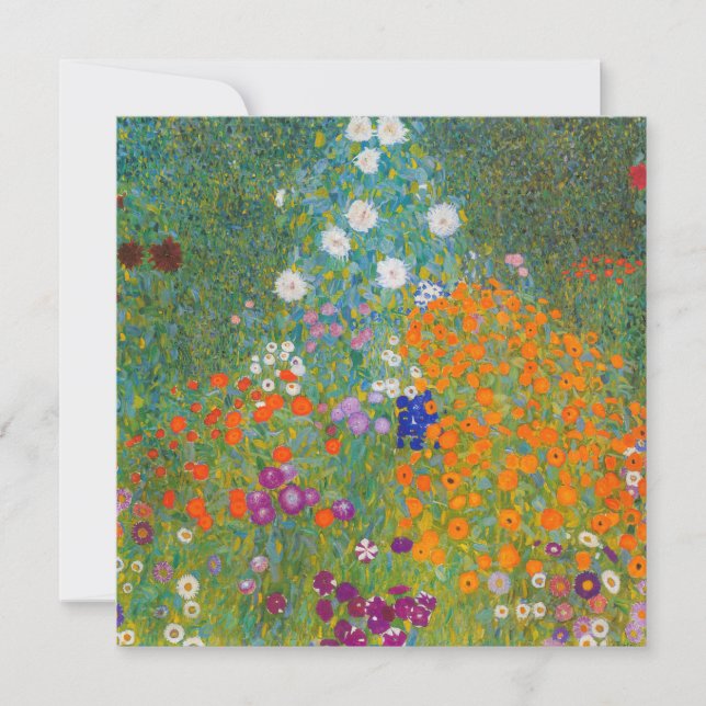 Gustav Klimt - Flower Garden Invitation (Front)