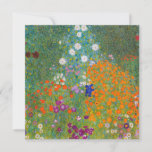 Gustav Klimt - Flower Garden Invitation<br><div class="desc">Flower Garden - Gustav Klimt in 1905-1907</div>