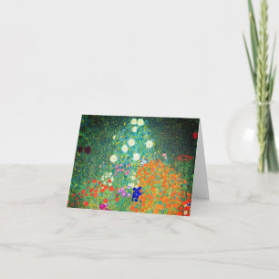 Gustav Klimt Flower Garden Invitation
