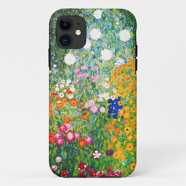 Gustav Klimt Flower Garden iPhone 5 Case (Back)