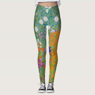 Gustav Klimt - Flower Garden Leggings