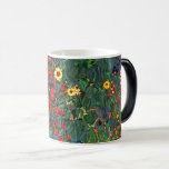 Gustav Klimt Flower Garden Magic Mug<br><div class="desc">Magic Mug featuring Gustav Klimt’s oil painting Farm Garden with Sunflowers (1907). A beautiful garden of sunflowers and exquisite blue,  red,  purple,  pink,  and white flowers. A great gift for fans of Art Nouveau and Austrian art.</div>